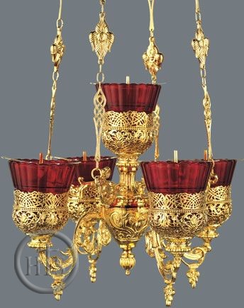 HolyTrinity Pic - 5 Lamps (PANICADILO),  Heavy Gold Plated 