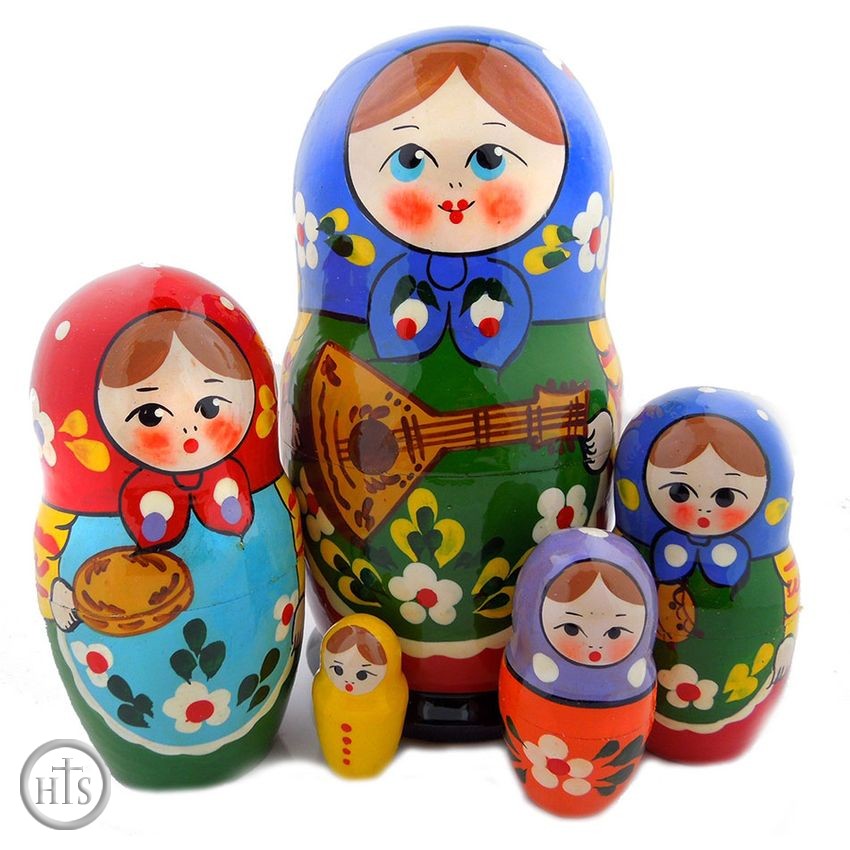 HolyTrinityStore Photo - 5 Nesting Matreshka Dolls 