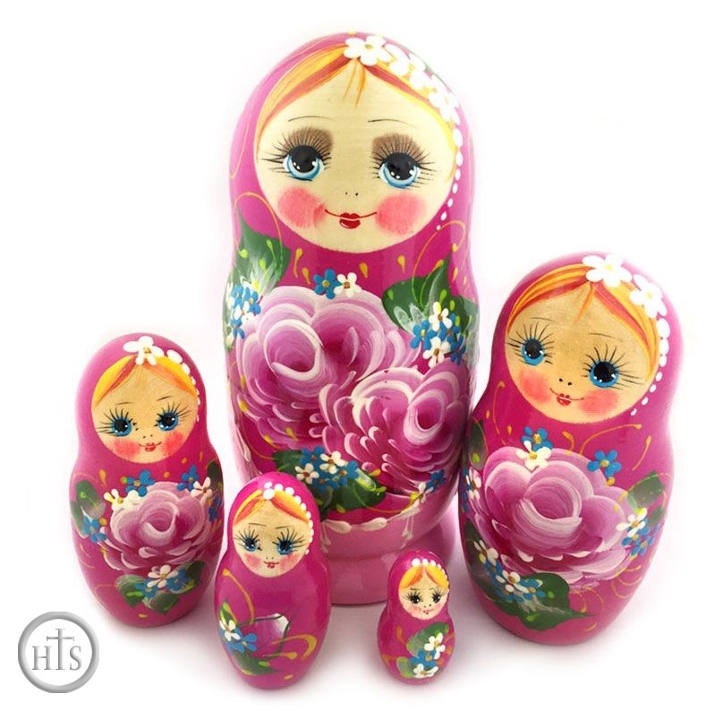 Image - 5 Nesting Matreshka Dolls 