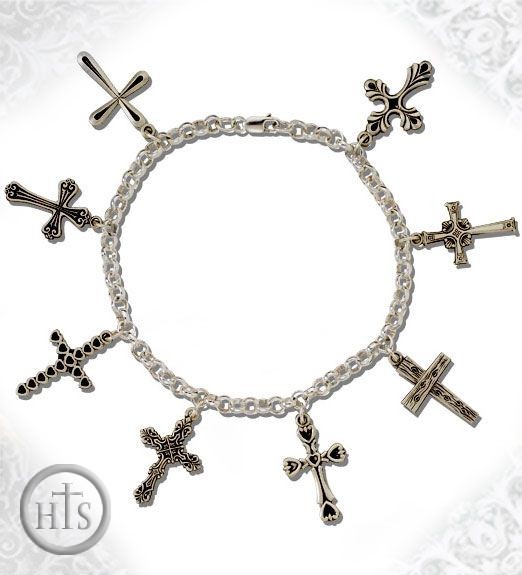 HolyTrinityStore Picture - Sterling Silver  Bracelet with Linked 8  