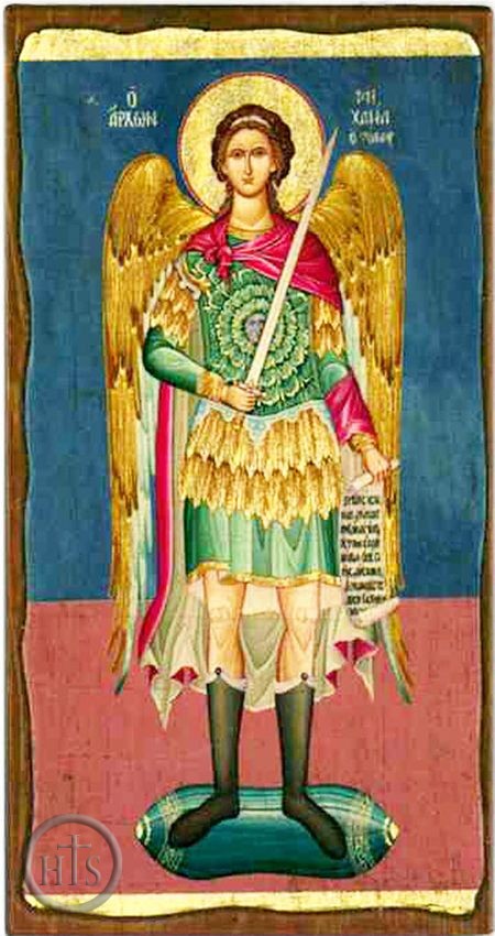 Image - Archangel Michael, Serigraph Orthodox Christian Panel Icon