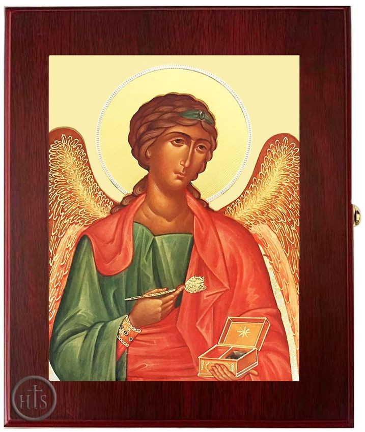HolyTrinityStore Image - Archangel Raphael, Wall Hanging Sacred Framed Icon Box