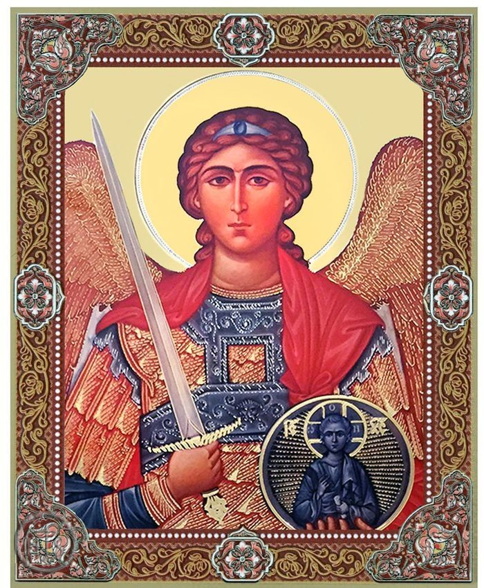 Photo - Archangel Michael, Orthodox Gold Foil Mini Icon