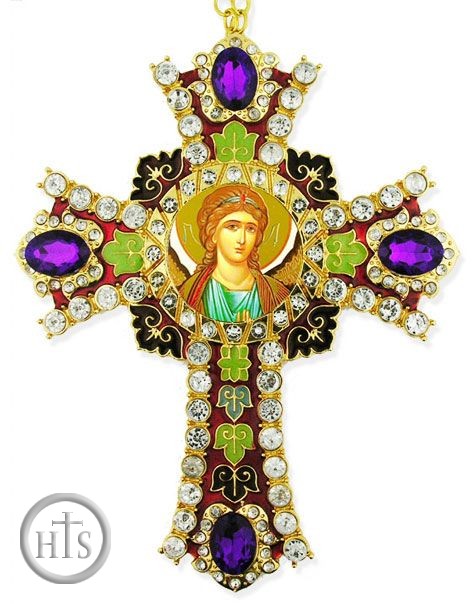 Product Image - Archangel Michael Icon in  Jeweled Wall Cross