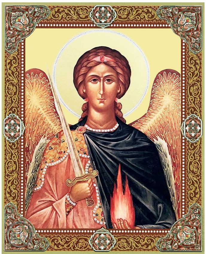 Photo - Archangel Uriel, Orthodox Gold Foil Mini Icon