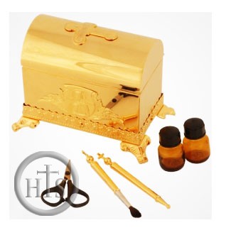 Pic - Baptismal Box, Gold Gilded, 5 Items included