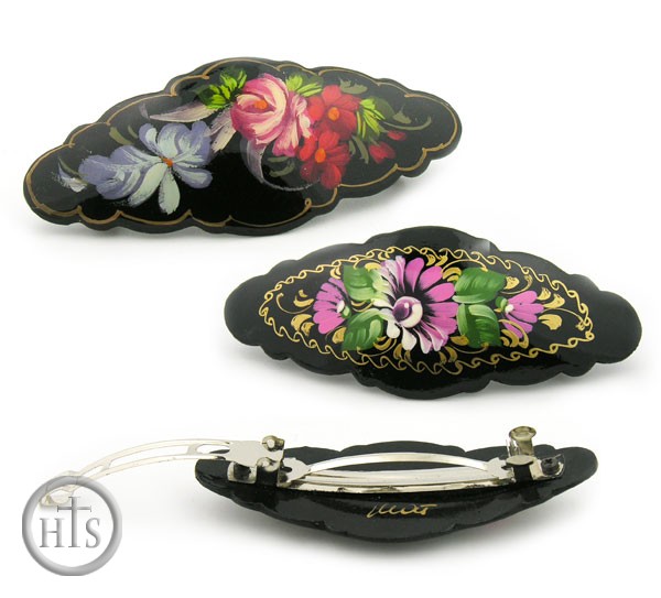 HolyTrinityStore Photo - Barrette Hair Clip,  Painted in Russian Style