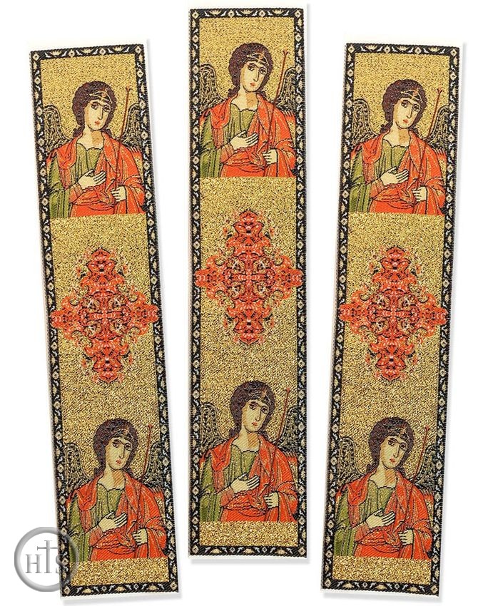 Photo - Set of 3 Tapestry Icon Book Markers, Archangel Michael