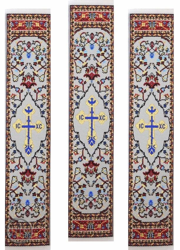 Product Pic - IC XC Cross, Tapestry Icon Book Marker, Red