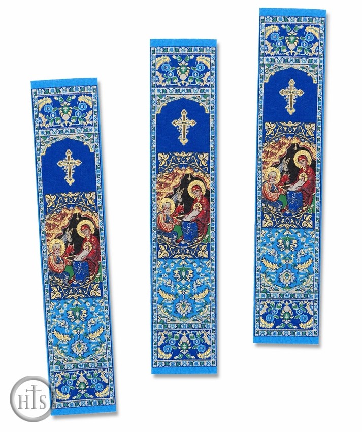 Product Photo - Set of 3 The Nativity Icon Tapestry Book Markers 