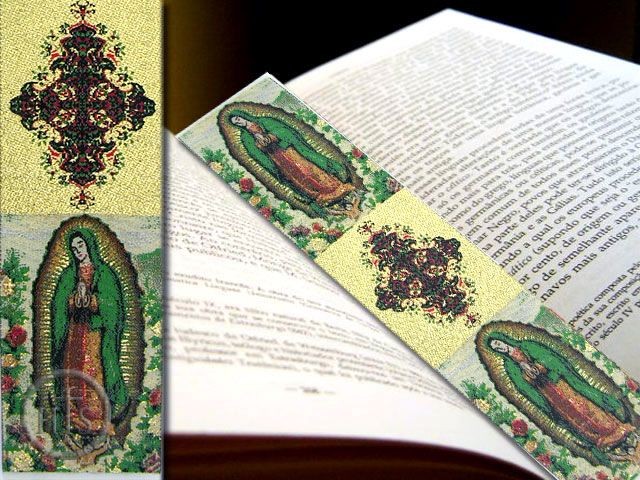 Pic - Our Lady of Guadalupe, Tapestry  Icon  Book Marker 