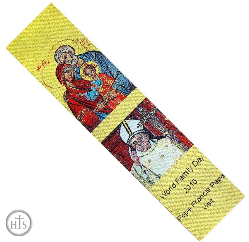 Picture - Pope Francis Papa Visit / The Holy Family, Tapestry  Icon  Book Marker