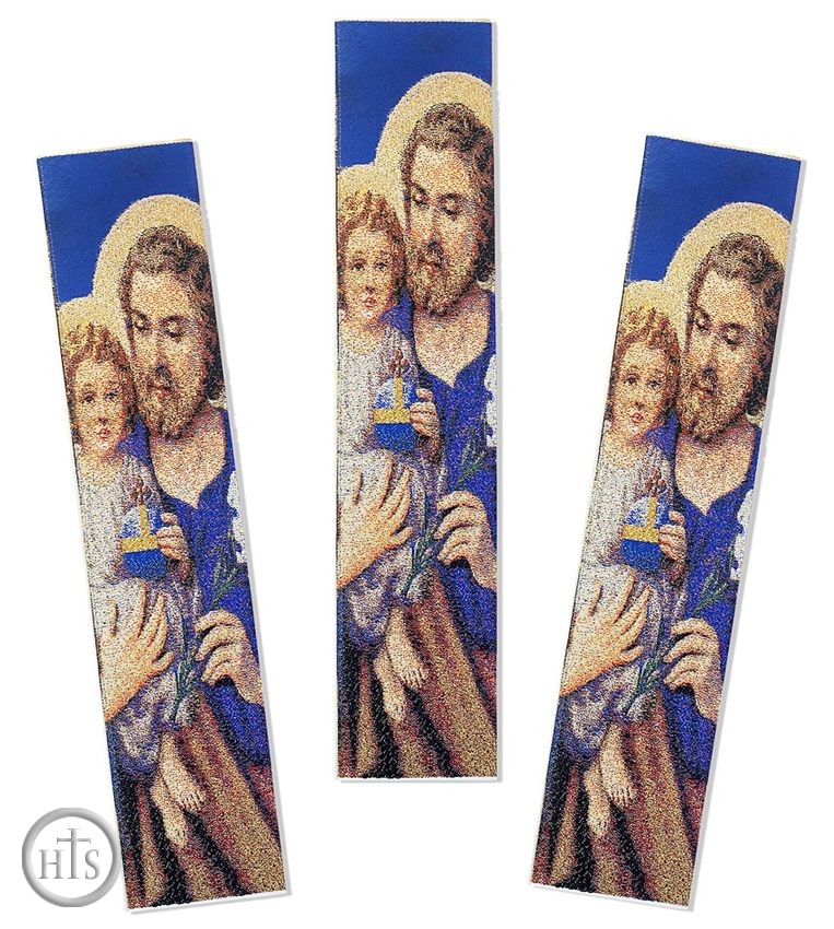 Image - Set of 3 Tapestry Icon Book Markers, Saint Joseph