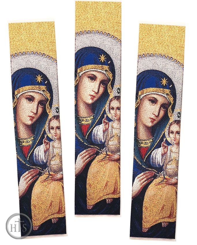Pic - Virgin Mary Eternal Bloom, Set of 3 Tapestry  Icon  Book Markers
