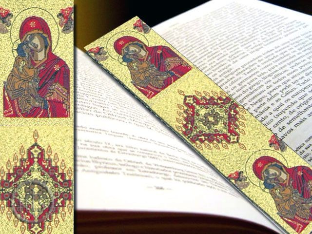 Pic - Virgin of Vladimir, Tapestry  Icon  Book Marker 