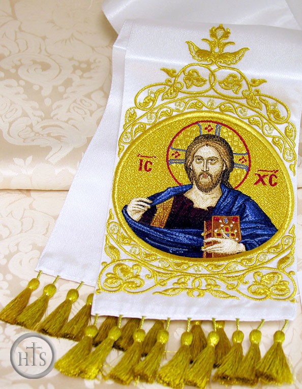 HolyTrinityStore Picture - Bookmarker with  Image of Christ  Almighty, Hand Made in Russia
