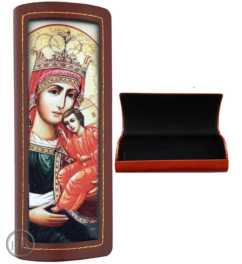 Image - Versatile Hardshell Box Case for Eyeglasses with Virgin Mary Icon