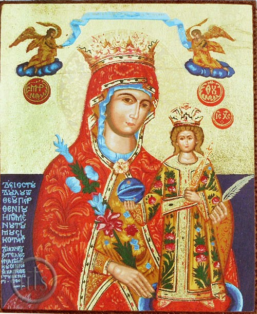Picture - Madonna & Child, Byzantine Serigraph Greek Mini Icon