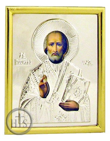 Image - St Nicholas, Orthodox Christian Car Icon