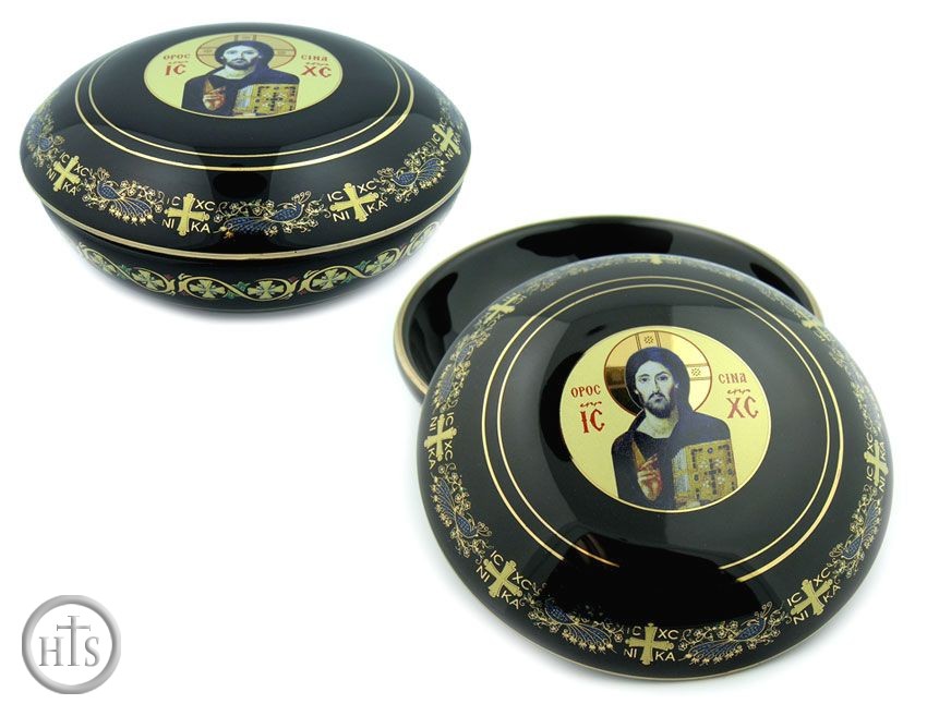 Product Picture - Ceramic Rosary Icon Case, Black