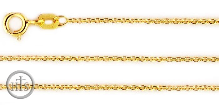 Product Photo - Sterling Silver, Gold Plated Hallmarked Chain