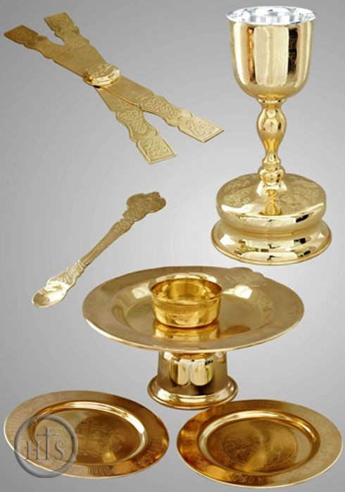 HolyTrinityStore Photo - Chalice Set, Gold and Silver - Large, 0.75 Litre