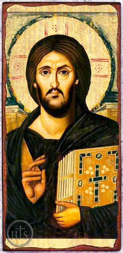 Pic - Christ of Sinai, Orthodox Christian Serigraph Panel Icon