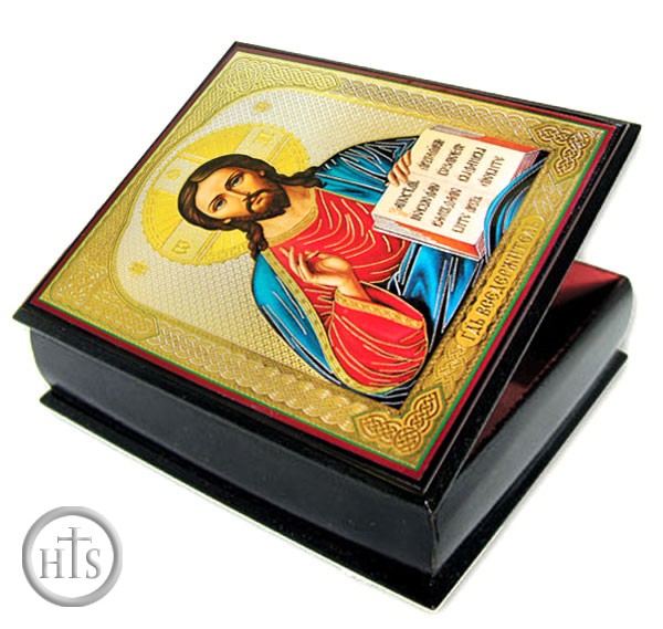 Product Photo - Christ The Teacher, Rosary Keepsake Icon Box