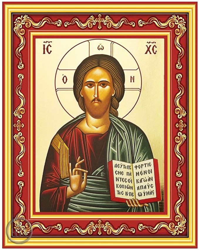 Photo - Christ The Teacher, Authentic Greek Orthodox Byzantine Icon