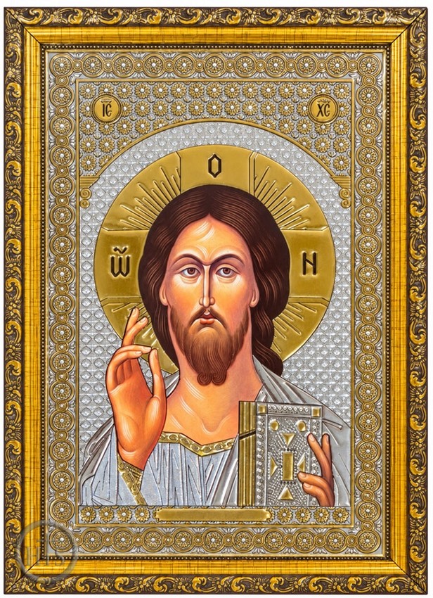 Product Image - Christ The Teacher, Framed Gold Foil Orthodox Icon with Glass