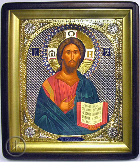 Product Image - Christ The Teacher, Orthodox  Wood Framed Icon With the Glass 