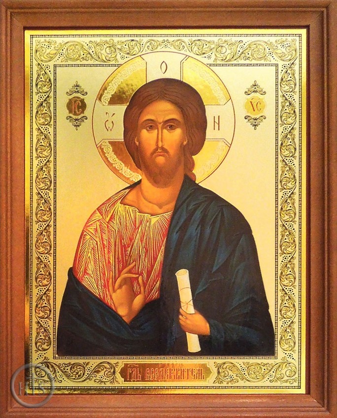 HolyTrinity Pic - Christ The Teacher, Orthodox Framed Wooden Icon