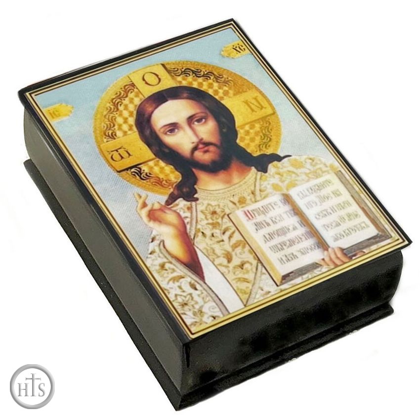 Product Pic - Christ The Teacher, Keepsake Rosary Icon Box