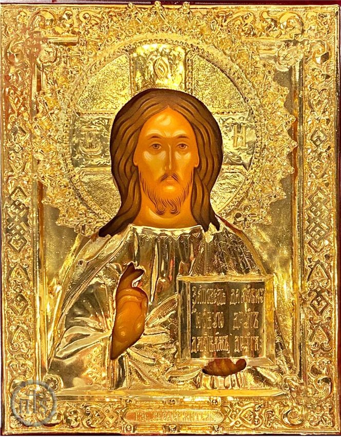Photo - Christ The Teacher, Hand Painted, Gold Plated Oklad Icon
