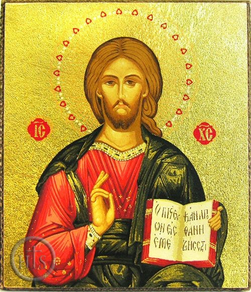 Product Photo - Christ The Teacher, Serigraph Mini Icon with Magnet