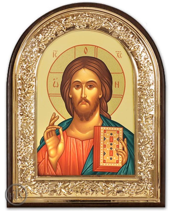 Pic - Christ the Teacher, Silk Screened Orthodox Framed Icon