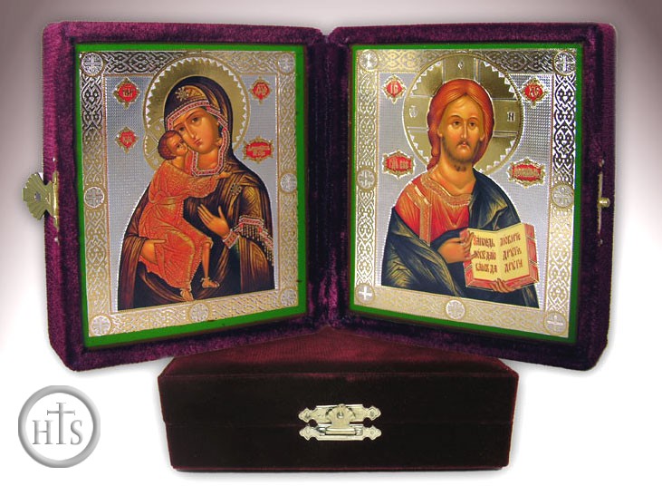 HolyTrinity Pic - Orthodox Christian Icons Set in Velvet Case
