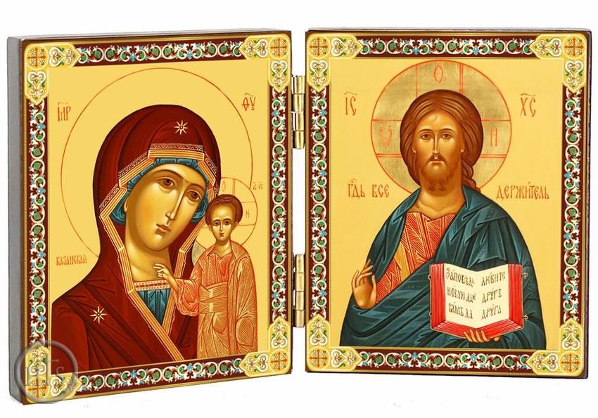 Picture - Christ The Teacher and Virgin of Kazan Diptych