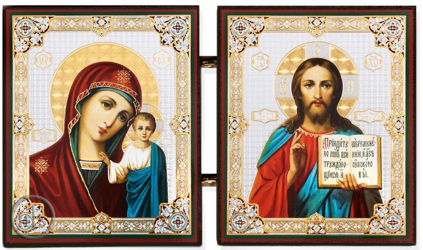Picture - Virgin of Kazan / Christ the Teacher, Diptych