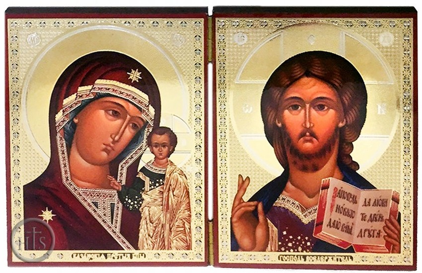 Product Pic - Christ the Teacher & Virgin of Kazan Diptych