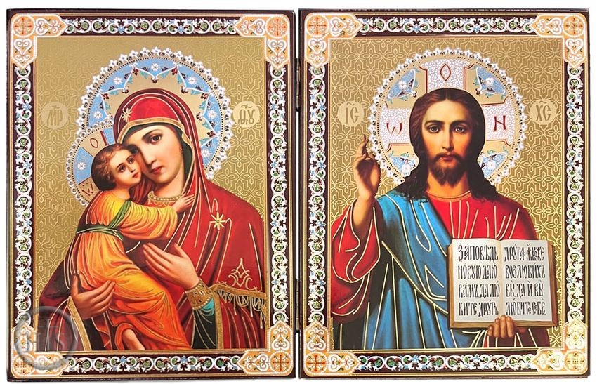 Product Picture - Christ The Teacher and Virgin of Vladimir Diptych