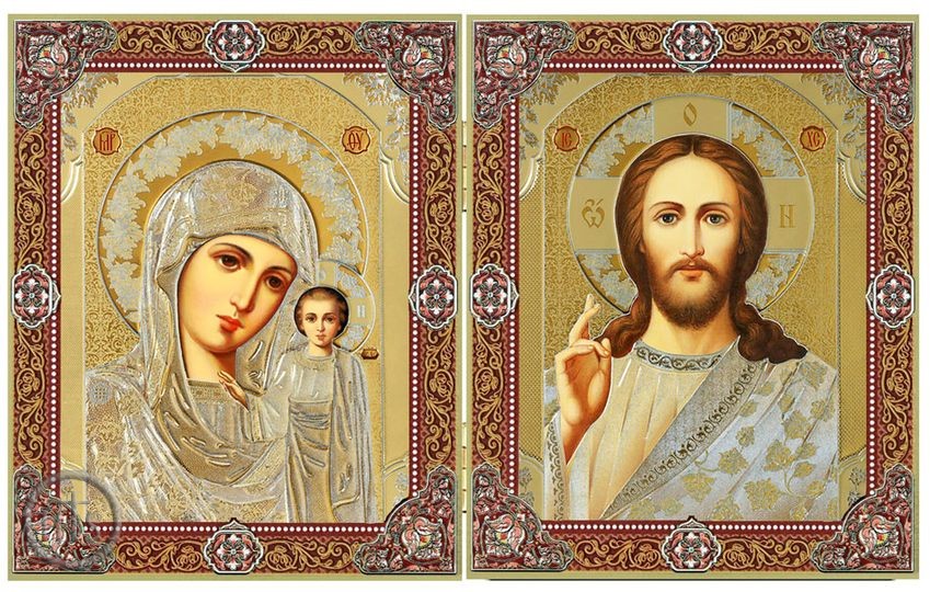 Product Photo - Christ The Teacher and Virgin of Kazan, Diptych