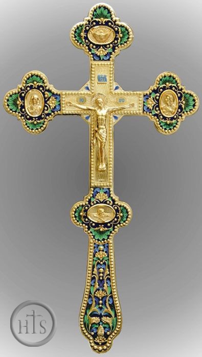 Picture - Blessing Cross, Enammeled Gold Plated