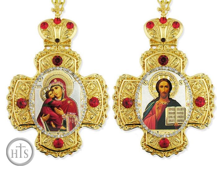 HolyTrinity Pic - Matching Set  of Cross-Shaped Icon Pendants