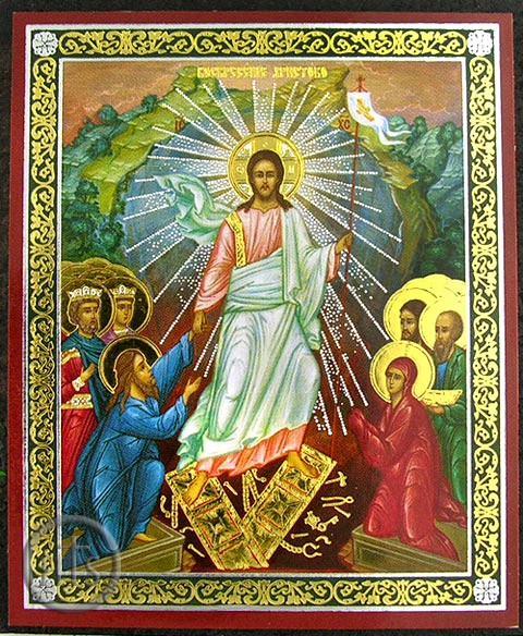 Photo - Decent Into Hell - Resurrection of Christ, Easter Pascha Mini Icon