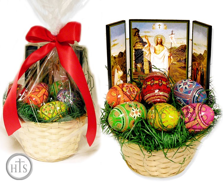 Photo - Pascha (Easter) Hostess Gift Basket, Medium