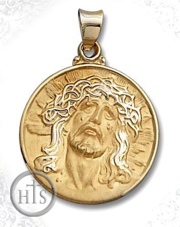 Product Photo - Hollow Round  Medal, Gold 14KT