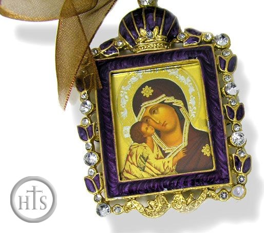 Product Pic - Enamel Framed Icon Pendant IF-2PV-10