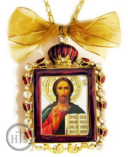 Photo - Christ The Teacher, Enamel Framed Icon Ornament