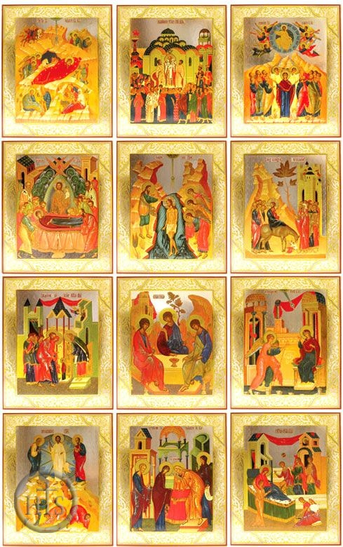Product Image - Feast Day Icons Set of 13 Orthodox Icons